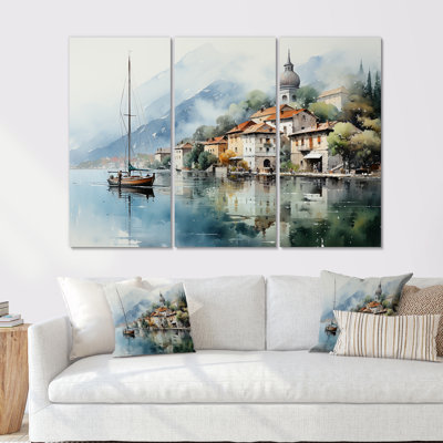 Ensemble de décorations murales Annecys Lake In France Aura I - France