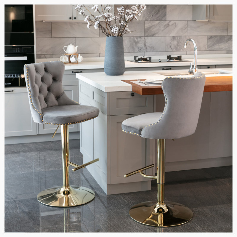 Tabouret Katurah, Gris