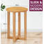 Bittencourt Solid Wood Cross Legs End Table