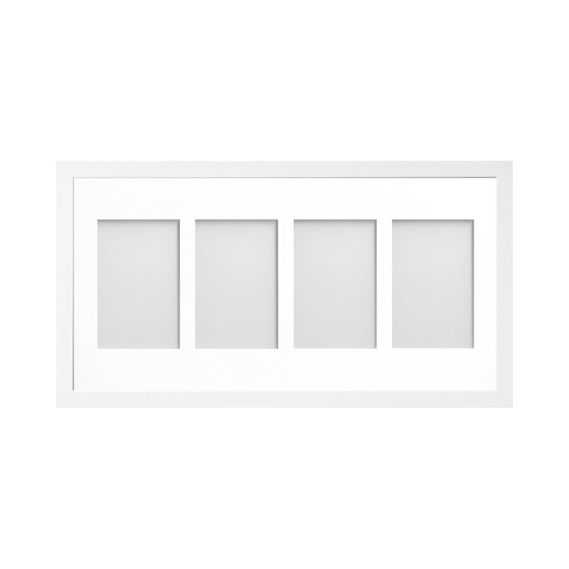 Markeesha Matte Picture Frame with Mat, White