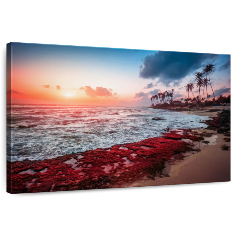 Gillard Red Sea Beach Sunset, 8" H x 12" W