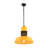 Elegant Adjustable Chandelier, Metal Body, 13.4 x 12.6 inches | Yellow Finish, Max 40W E27 Socket, Total Height 14.6 - 53.9 inches | Perfect for Dining Room & Living Spaces, Stylish & Functional Lighting Solution