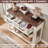 46-Inch Farmhouse Console Table with 2 Drawers and Open Shelf-1228028826