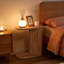 Narrow Fluted C-shaped End Table-168814421