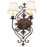 Louisa Bronze 2 - Light Candle Wall Light