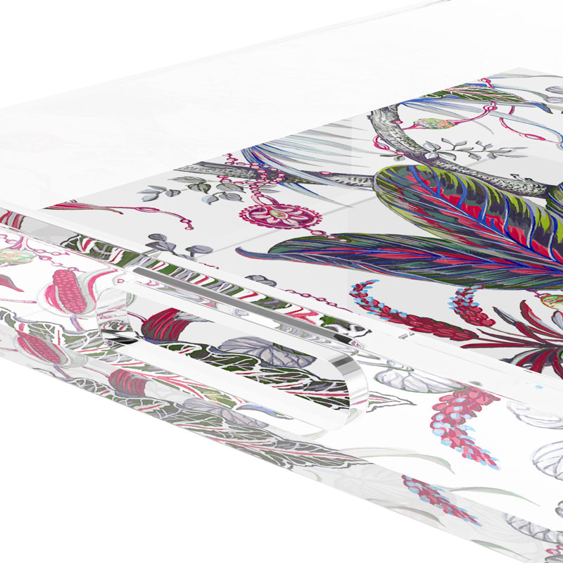 Amazonia Acrylic Square Decorative Tray, Aurelia, 18"W x 18"D x 2"H