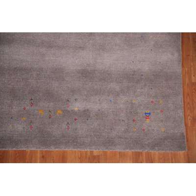 Tapis gris Gabbeh 8 x 10