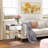 Toby Mirrored Nightstand 1-Drawer Metal Frame-legs