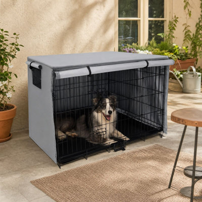 pets carrier bagss All-Weather Pet Cage Cover 94x61x63.5cm Reflective Coated Fabric Rain And Sun Shield