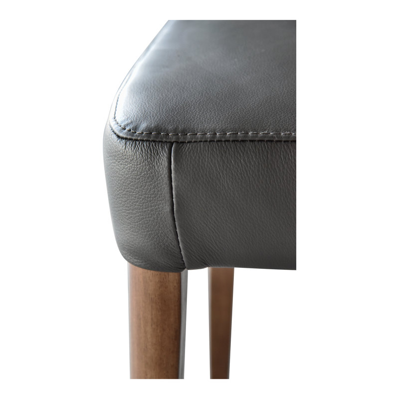 Lucero Leather Dining Chair, Light Gray