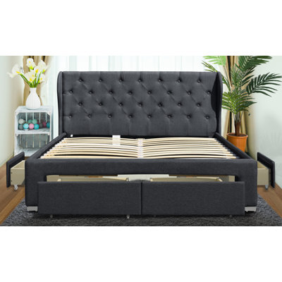 Greco Upholstered Storage Bed