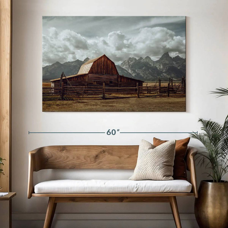 Grand Teton Barn, H 34 po x l 51 po