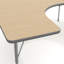 Table d'activités en forme de fer à cheval à hauteur réglable Goddard Commercial avec pieds courts-58209191-58209197-134068229