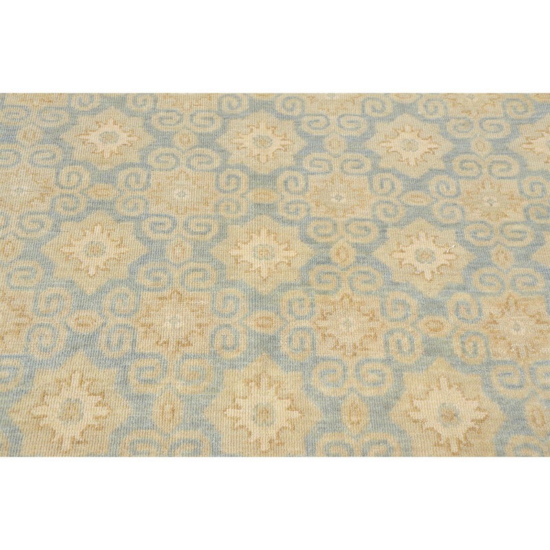 Hand Knotted Wool Moroccan Area Rug in Light Gray, Rectangle 10' x 14'