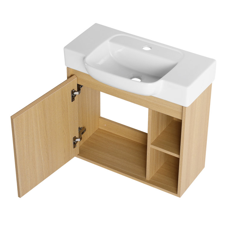Ensemble de meuble-lavabo mural moderne 24 po