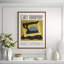 Modern Art' Framed Vintage Advertisement on Glass