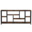 Console industrielle extra longue 70,9 po, canapé à 3 niveaux derrière le canapé avec tablettes de rangement, table d'appoint étroite pour le couloir d'entrée dans le salon, brun rustique