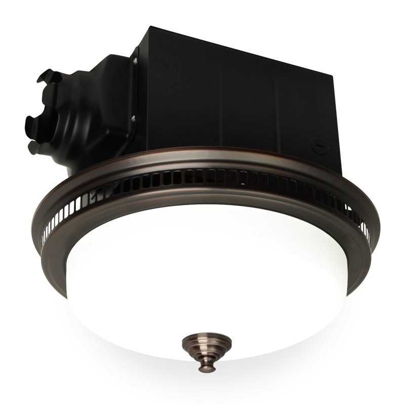Ventilateur de salle de bain 110 CFM avec éclairage, Bronze huilé