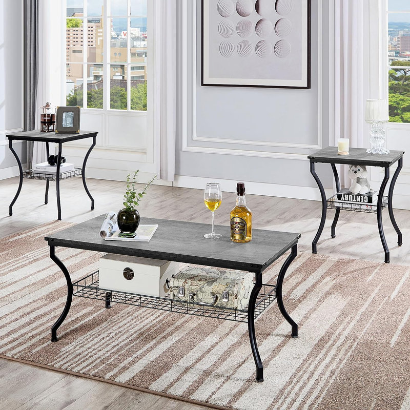 Table de bout Arfaan, Gris foncé