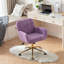 40 chaises inclinables pour le bureau, laine d'alpaga artificielle, base en métal doré 320 mm, violet, chaise réglable pour chambre à coucher violet, base 320 mm, réglable, inclinable-1209127503
