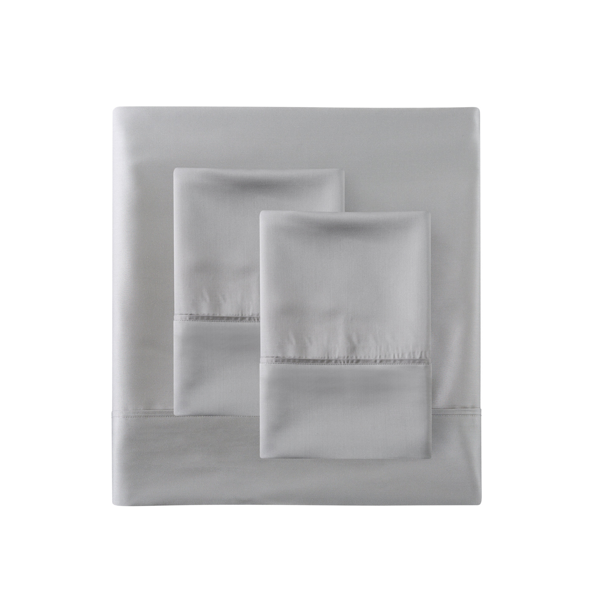 Canali Sateen Sheet Set, Light Gray, Queen