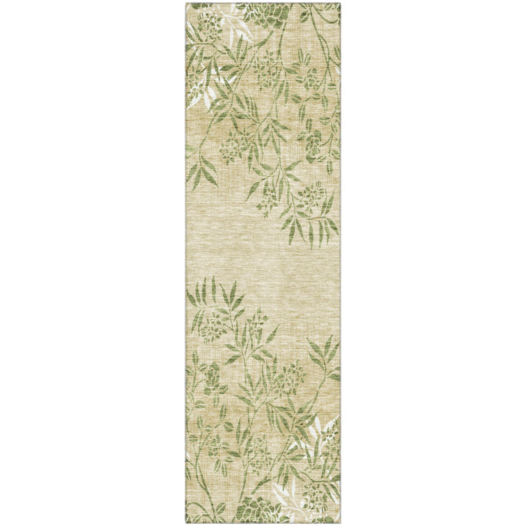 Premium Machine Washable Prisco Khaki Rug