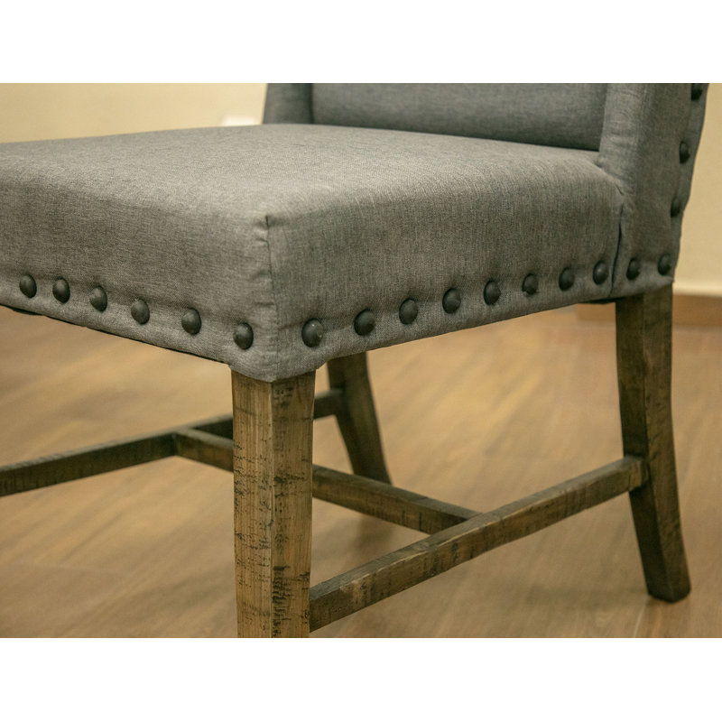 Chaise rembourrée avec tissu Dobby