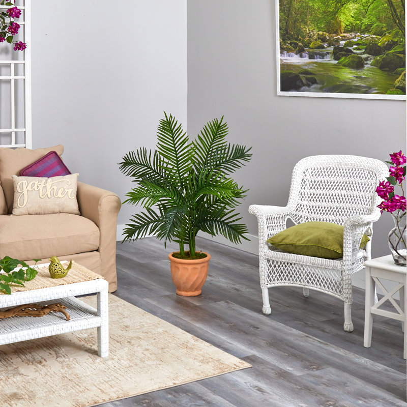 45'' Faux Palm Tree in Clay Planter
