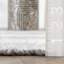 Tapis gris / blanc tissé à la main Roban-1065194429