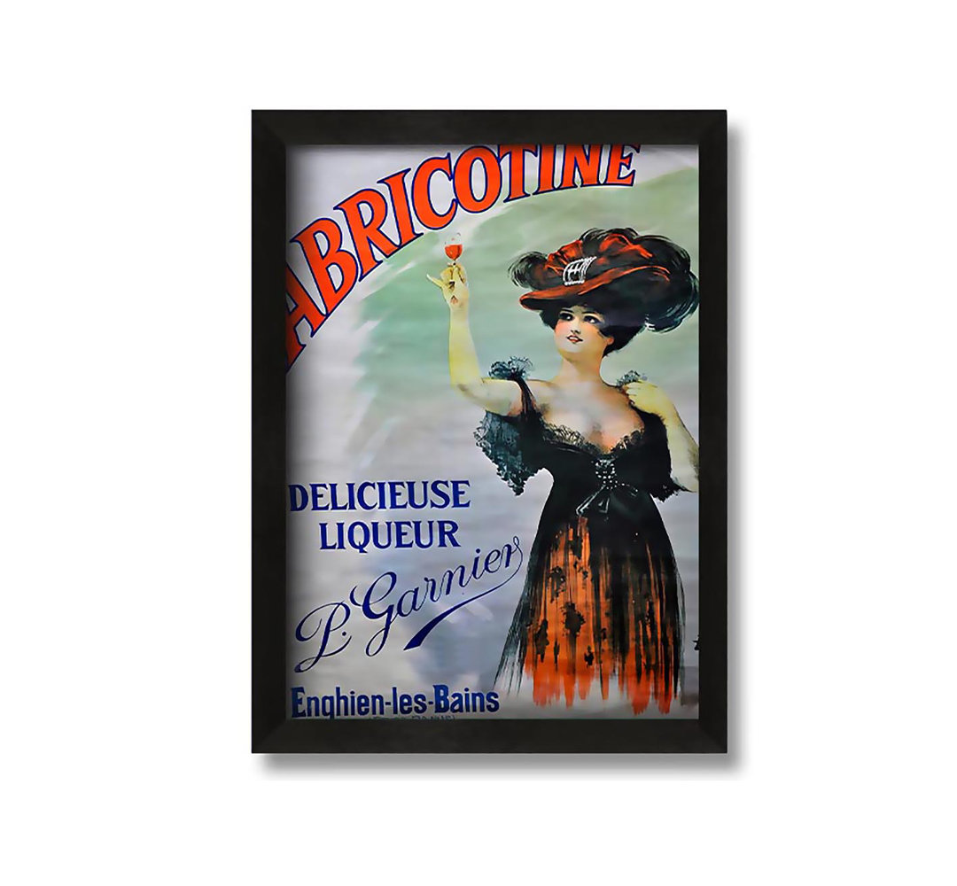 Gerahmtes Poster Abricotine in Canvas