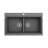 Baveno Lux 33.75'' L Dual-Mount Double Bowl Granite Kitchen Sink-86519016