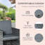 Edgmon 8 Seater Rattan/Metal Conversation Set