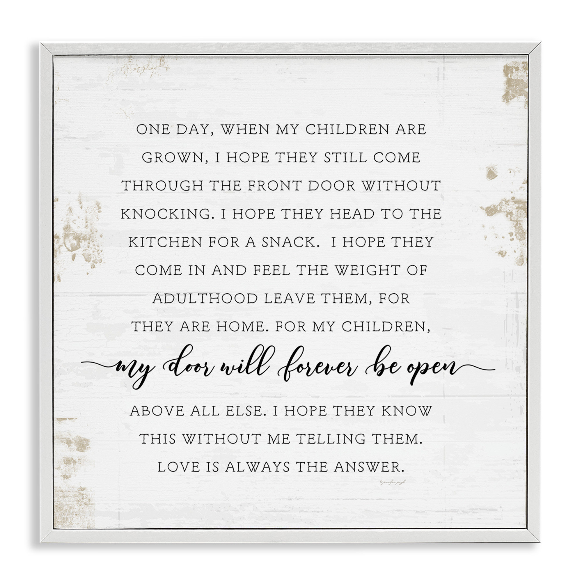 Homely Text Stupell Industries When My Children Are Grown Text Homely Word Design ...