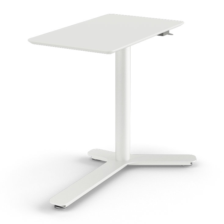 Float Mini Desk, Bamboo/Cloud White
