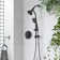Wall Mounted,slide Bar Combo Rain Showerhead,dual Shower Head,rough-in Valve Included