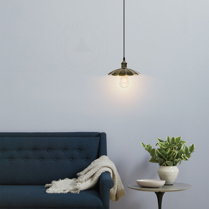 Contreras 1 - Light Painted Dome Pendant, No, NA, Brushed Brass