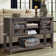 Yasmine 46" Farmhouse Console Table,Entryway Table  With Sliding Barn Door