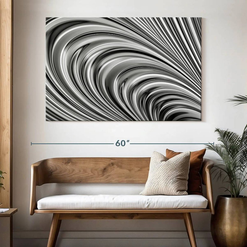Avery Metal Wave, 34" H x 51" W