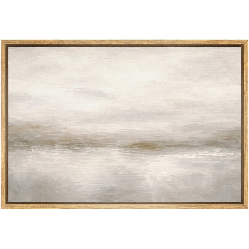 «Minimalist Neutral Landscape Art», images de chambre à coucher, impression sur toile encadrée, H 24 po x l 36 po x P 1,5 po
