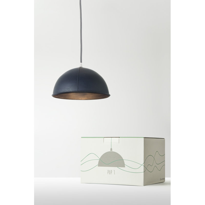 Be.pop 1 - Light Dome Pendant, Black, Dark Grey