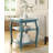 Becci Teal Finish Accent Table-1250854548