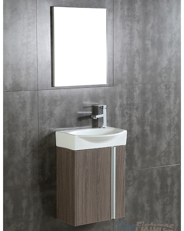 Rafferty 16.34'' Single Bathroom Vanity with Ceramic Top with Mirror