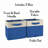 RiverRidge Kids 2pc Two-Tone Fabric Collapsbilble Cube Storage Organizers with Handles-774952888