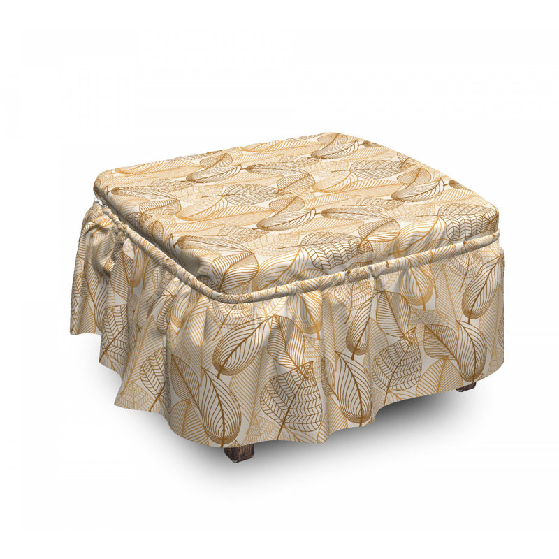 Housse pour repose-pieds feuilles d’automne
