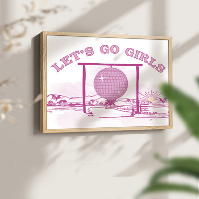 «Let Go Girls Disco», impression encadrée