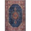 Tapis bleu marine à motif rétro tissé-413991819