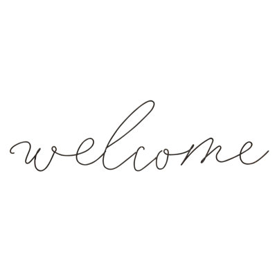 Décoration murale Welcome