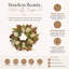 Couronne d'automne 27 po avec hortensias et pampas
