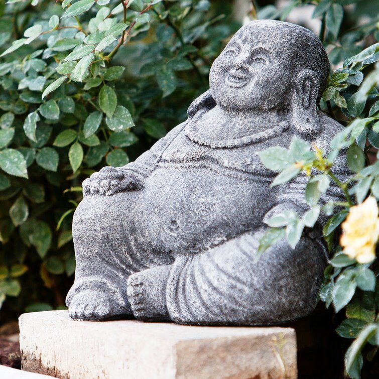 Laughing Buddha, Happy Little Buddha Ornament, Good Fortune, Yoga