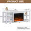 Brayanna Unfinished TV Stand for TVs up to 65" with Fireplace Included-1340300563